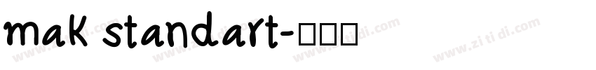 mak standart字体转换